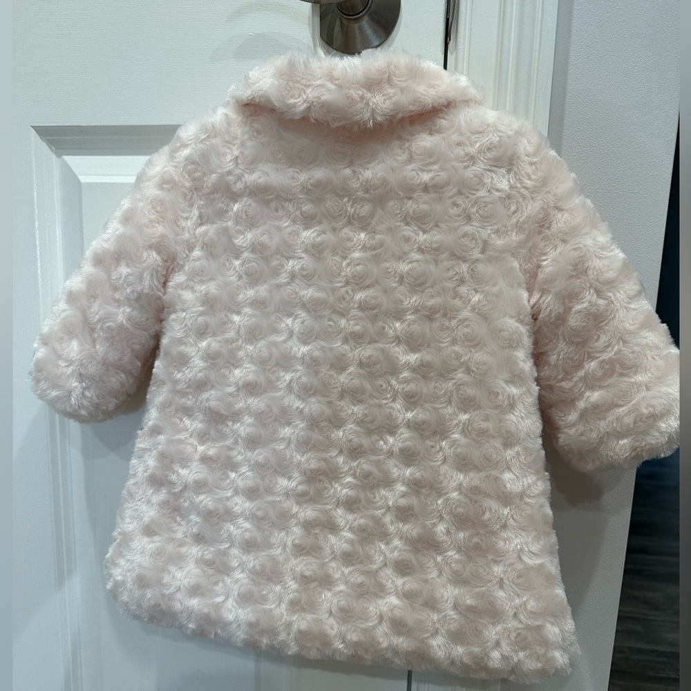 Baby girls Calvin Klein Jeans pale pink coat- 6-9 months - Picture 6 of 9